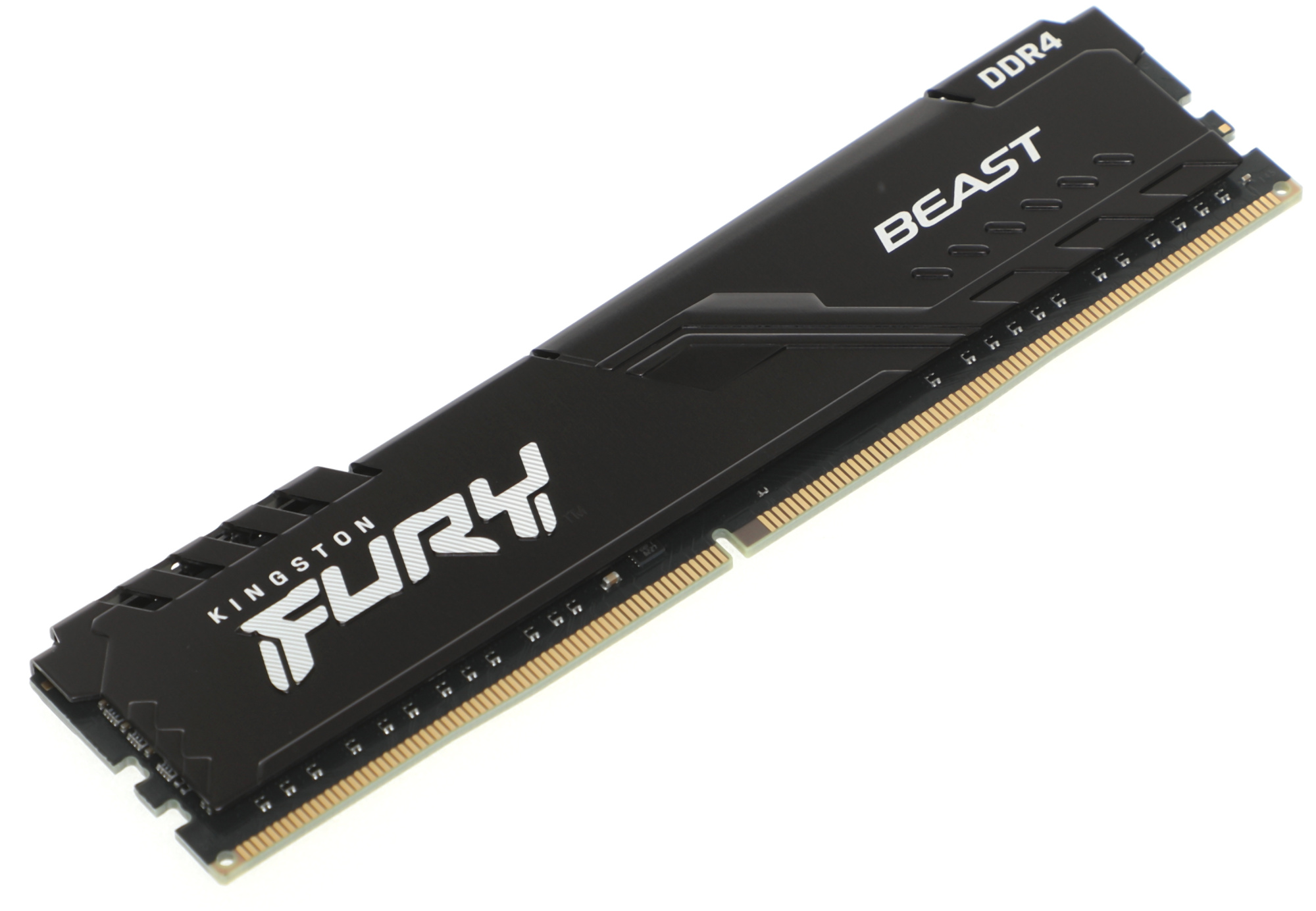 Память DDR4 8GB 3200MHz Kingston KF432C16BB/8 Fury Beast Black RTL Gaming PC4-25600 CL16 DIMM UDIMM 288-pin 1.35В single rank с радиатором Ret — миниатюра 2