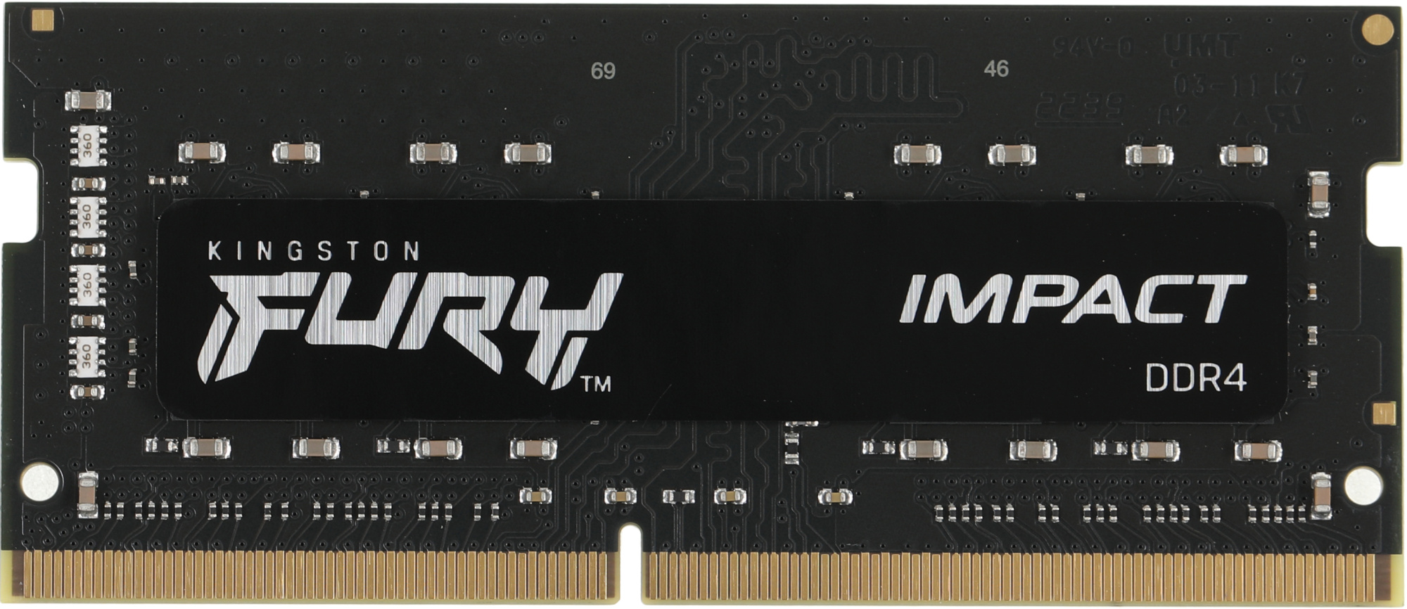 Память DDR4 8GB 3200MHz Kingston KF432S20IB/8 Fury Impact RTL PC4-25600 CL20 SO-DIMM 260-pin 1.2В single rank Ret — миниатюра 2