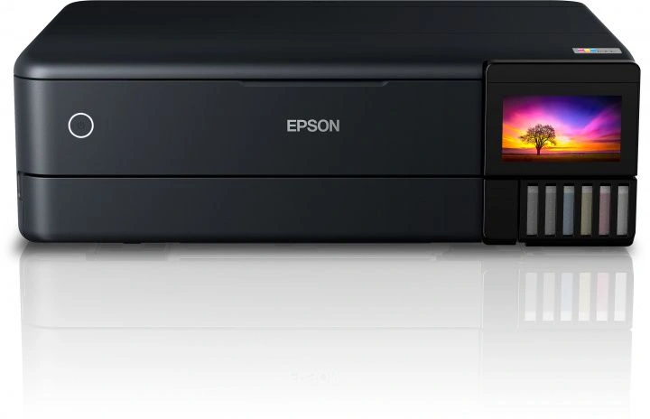 МФУ струйный Epson L8180 (C11CJ21403/402/504/502) A3 Duplex Net WiFi черный — миниатюра 2