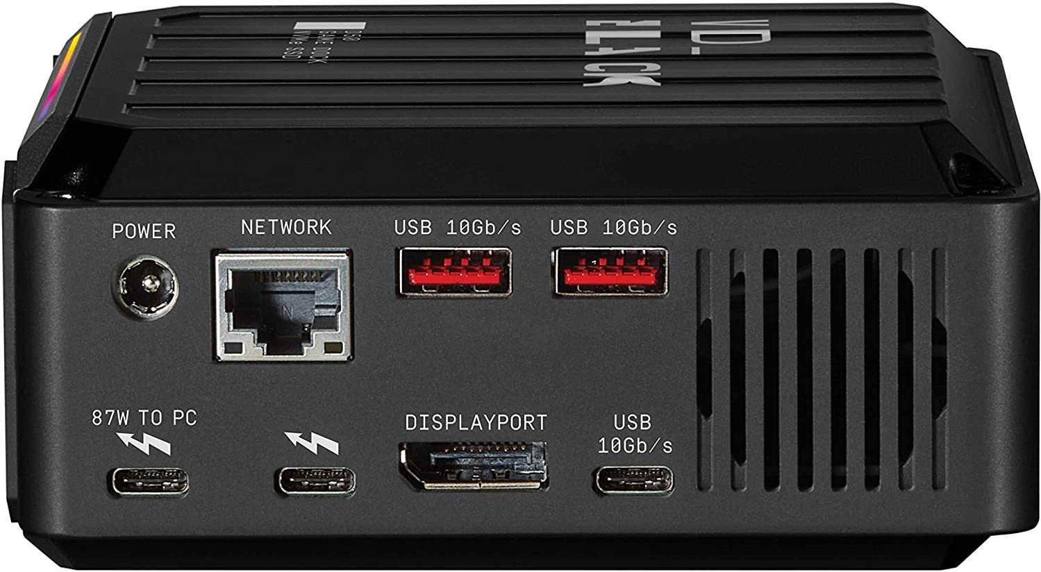 Накопитель SSD WD Thdb3 1TB WDBA3U0010BBK-EESN D50 Game Dock черный — миниатюра 3