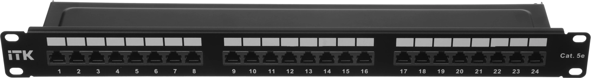 Патч-панель ITK PP24-1UC5ES-D05 19" 1U 24xRJ45 кат.5e STP