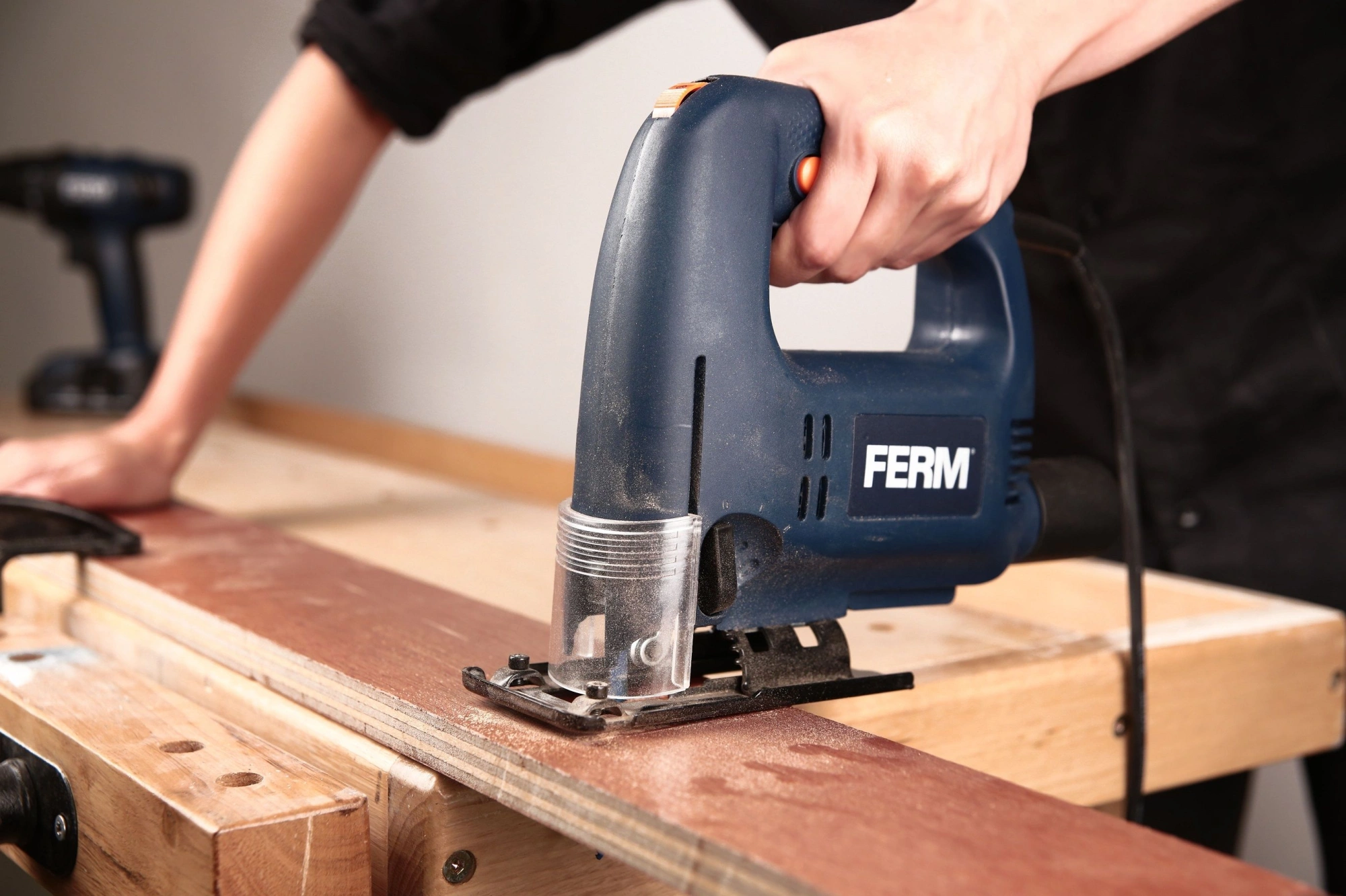 Лобзик Ferm JSM1023 +1пил. 570Вт 3000ходов/мин от электросети — миниатюра 7