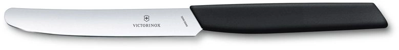 Нож кухонный Victorinox Swiss Modern (6.9003.11) стальной столовый лезв.110мм прямая заточка черный
