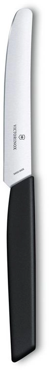 Нож кухонный Victorinox Swiss Modern (6.9003.11) стальной столовый лезв.110мм прямая заточка черный — миниатюра 2