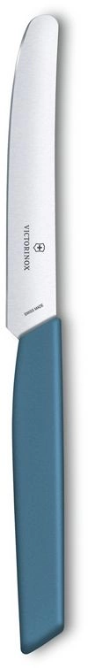 Нож кухонный Victorinox Swiss Modern (6.9006.112) стальной столовый лезв.110мм прямая заточка синий — миниатюра 2