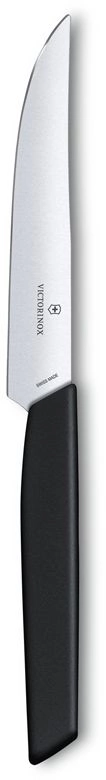 Нож кухонный Victorinox Swiss Modern (6.9003.12) стальной столовый для стейка лезв.120мм прямая заточка черный — миниатюра 2