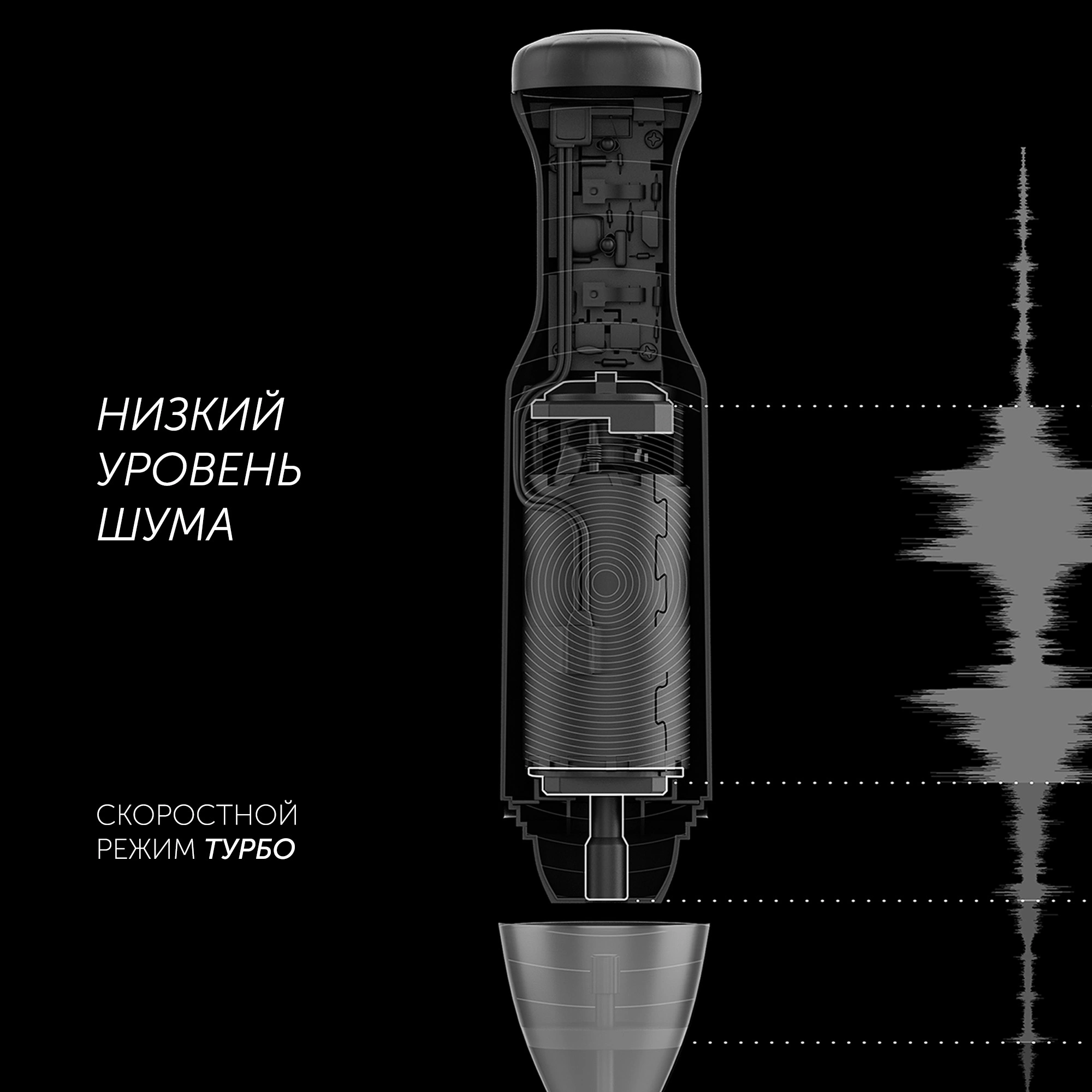 Блендер погружной Polaris PHB 1385 1350Вт белый/серебристый — миниатюра 3