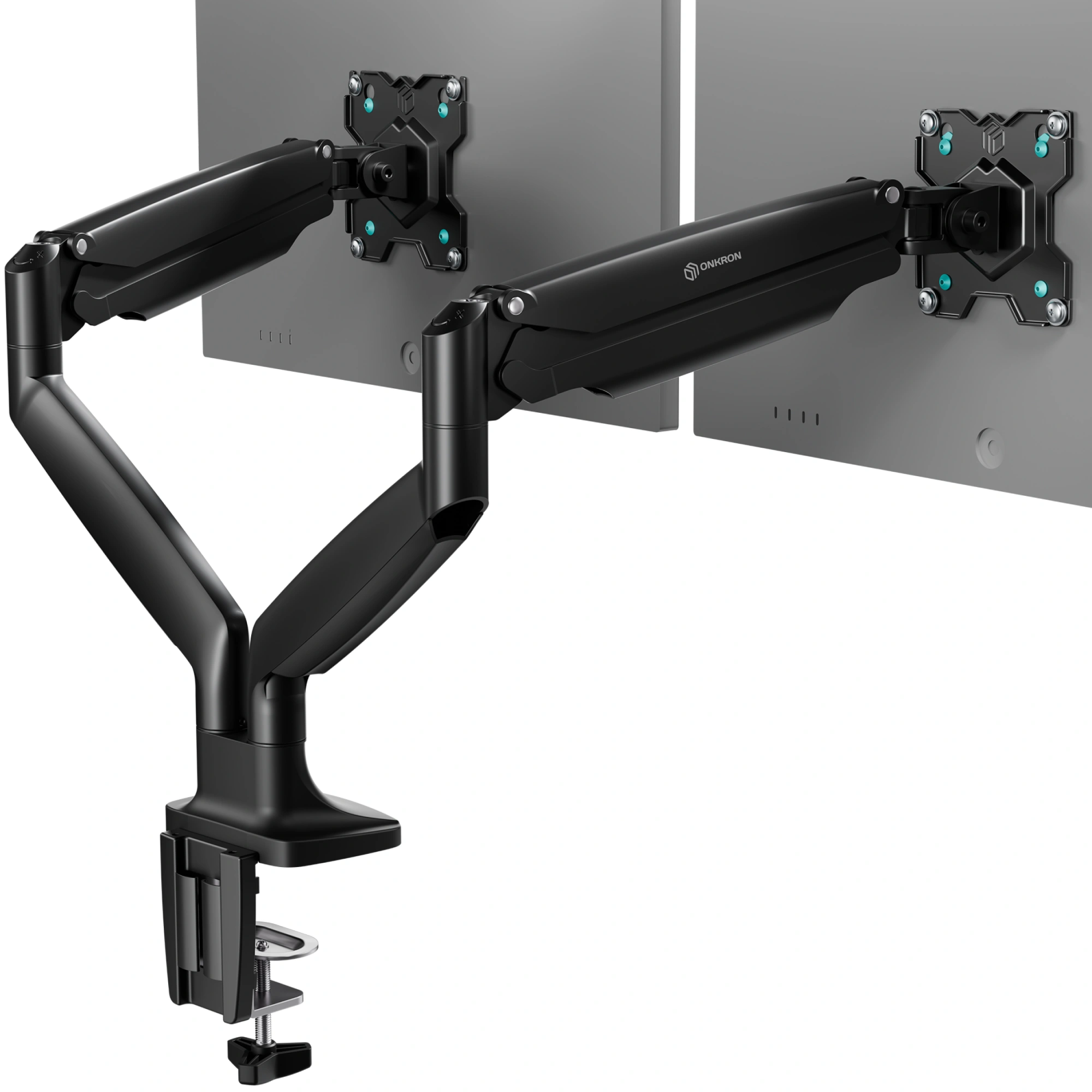 Кронштейн для мониторов Onkron G200 черный 13"-32" макс.18кг настольный поворот и наклон верт.перемещ. — миниатюра 3