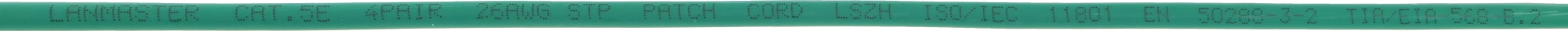 Патч-корд Lanmaster LAN-PC45/S5E-5.0-GN FTP RJ-45 вил.-вилка RJ-45 кат.5E 5м зеленый LSZH (уп.:1шт) — миниатюра 2