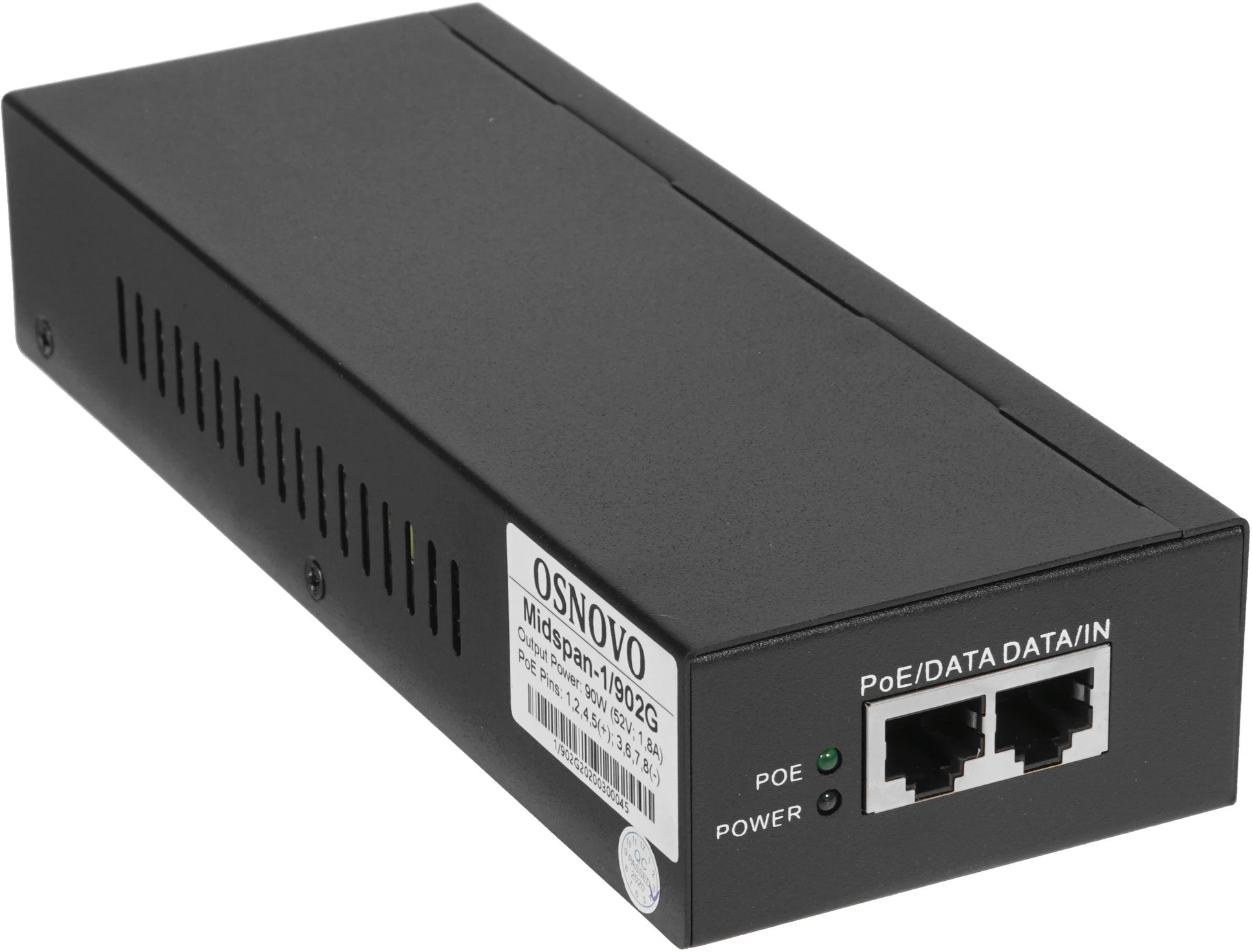 Инжектор PoE Osnovo Midspan-1/902G 100-240В(АС) — миниатюра 2