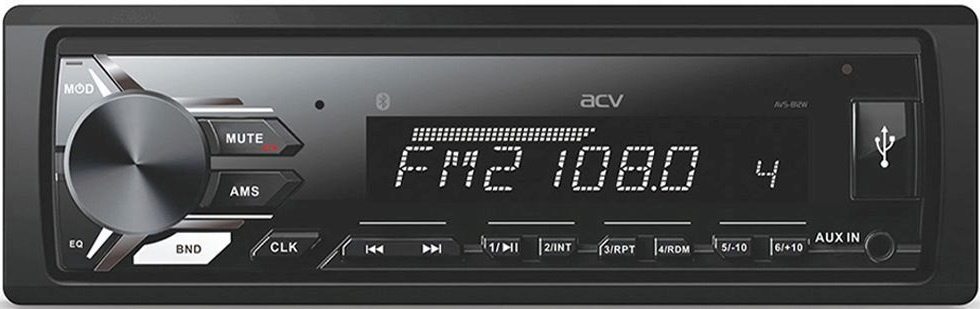 Автомагнитола ACV AVS-812BW 1DIN 4x50Вт v4.0 (33144)