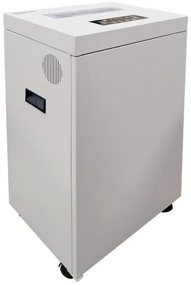 Шредер Office Kit S500 белый (секр.P-5) фрагменты 17лист. 50лтр. скрепки скобы пл.карты CD — миниатюра 4