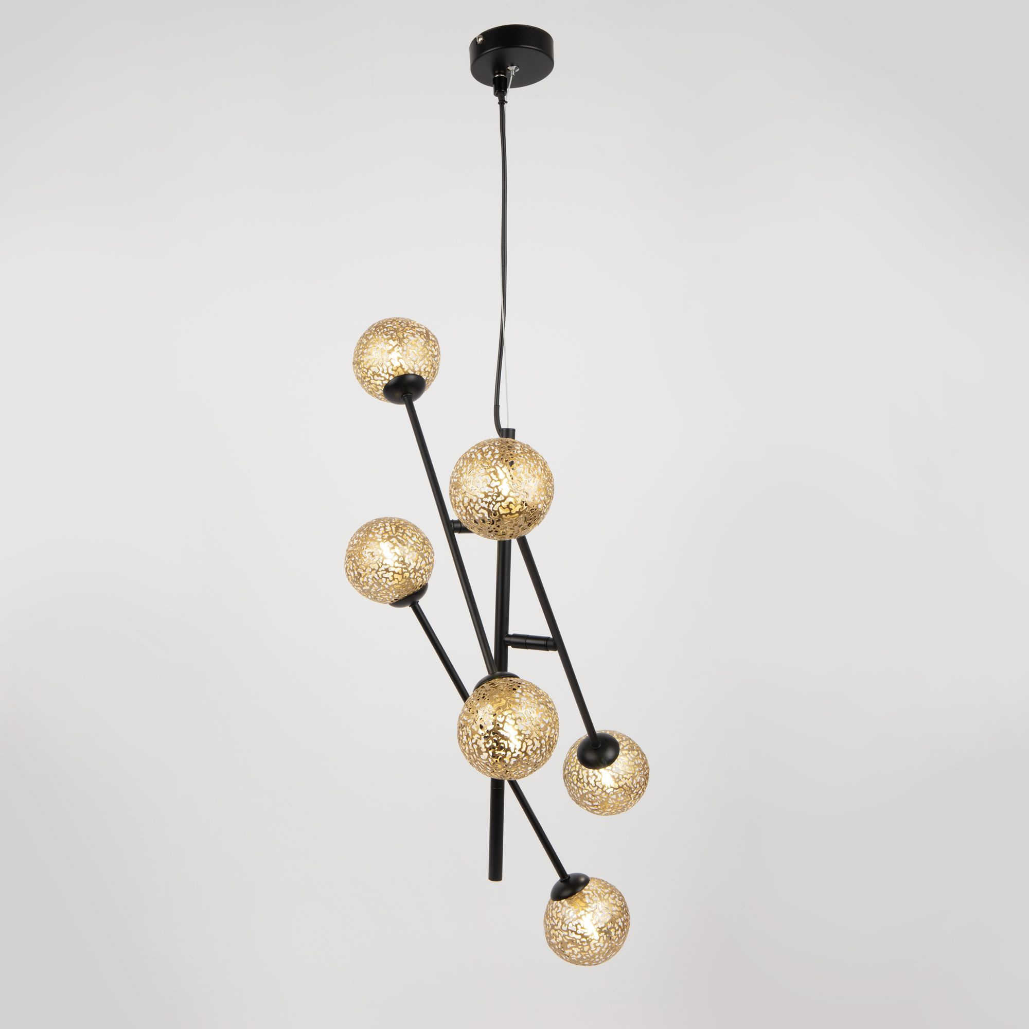 Светильник Hiper Sun H819-0 подвес. черный/золотистый — миниатюра 4