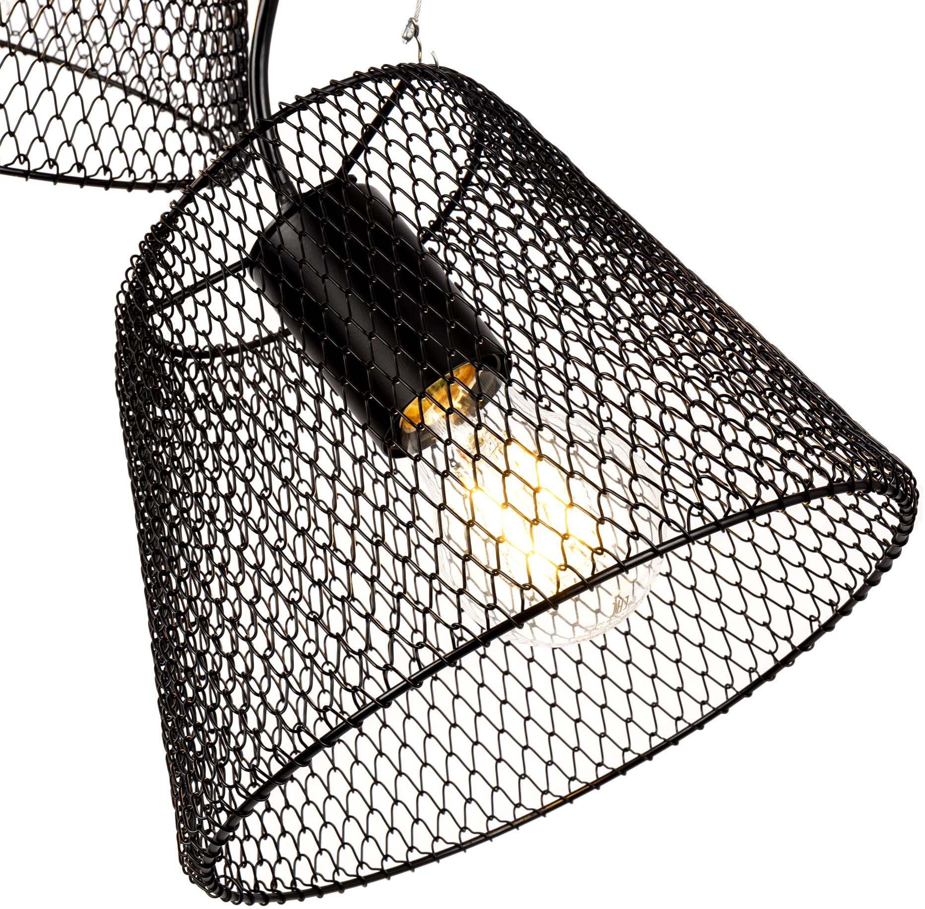Светильник Hiper Grid H155-1 подвес. черный — миниатюра 4