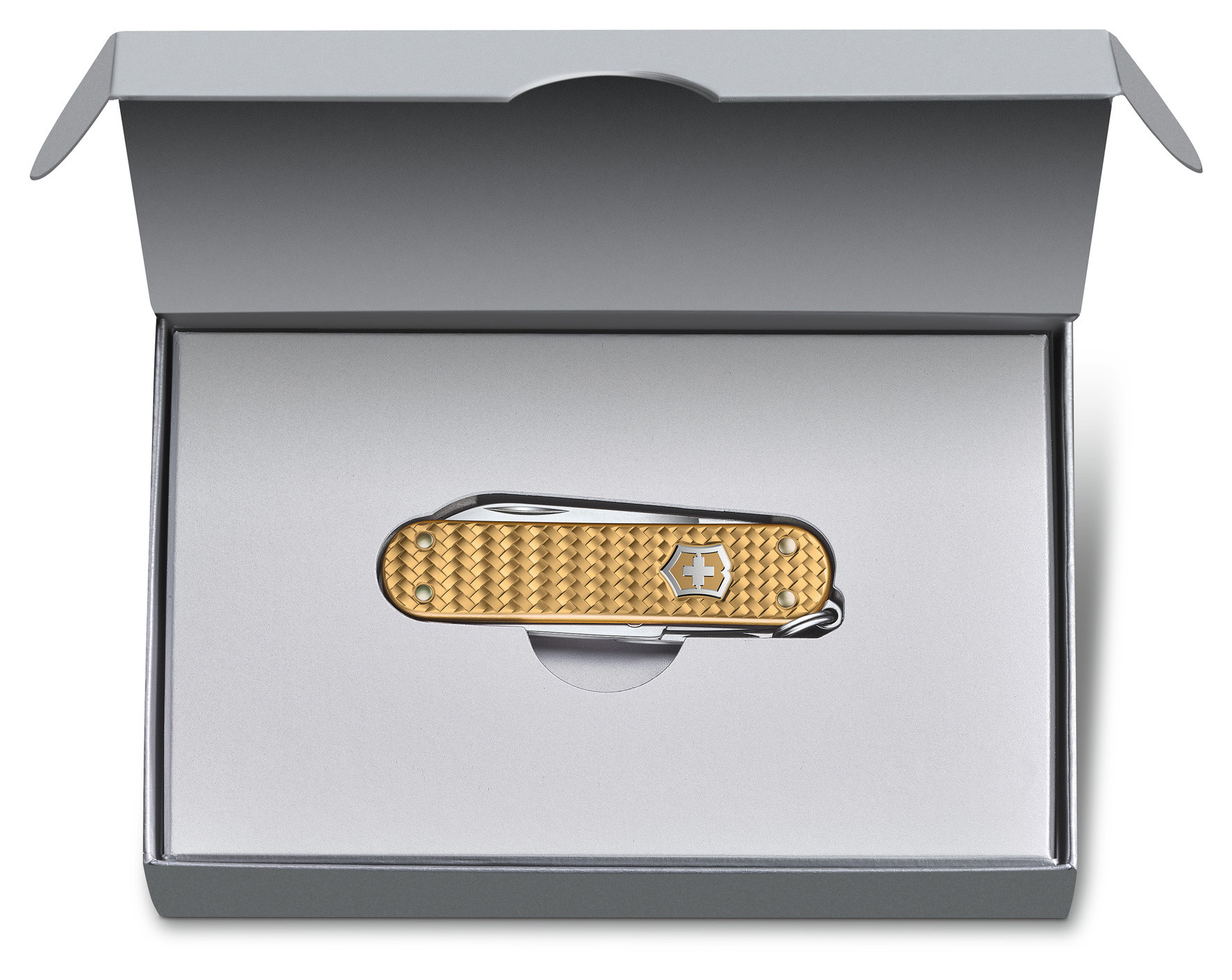 Нож перочинный Victorinox Classic Precious Alox (0.6221.408G) 58мм 5функц. золотистый подар.коробка — миниатюра 4