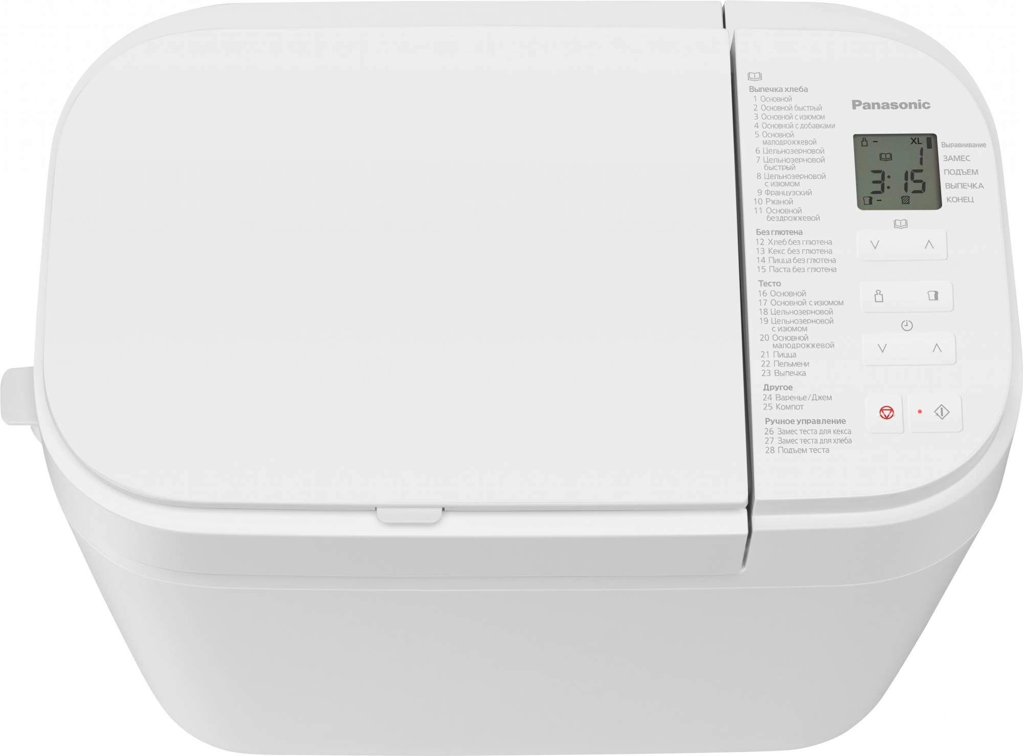 Хлебопечь Panasonic SD-R2520WTS 550Вт белый — миниатюра 3