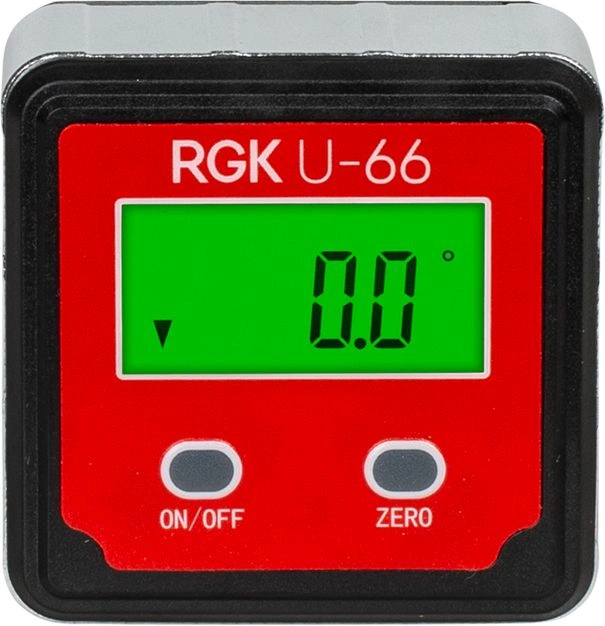 Уровень RGK U-66 электронный магнит. черный/красный (776080) — миниатюра 2