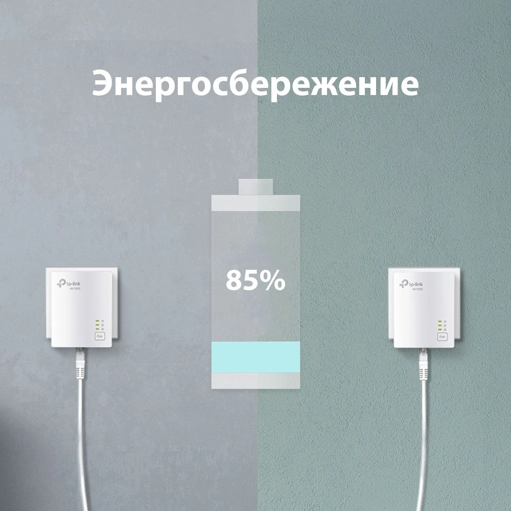 Сетевой адаптер HomePlug AV TP-Link TL-PA7017 KIT AV1000 Gigabit Ethernet (упак.:2шт) — миниатюра 4