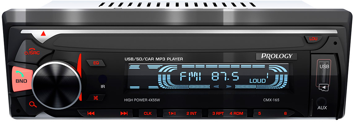 Автомагнитола Prology CMX-165 1DIN 4x55Вт v4.2 ПДУ (PRCMX165) — миниатюра 2