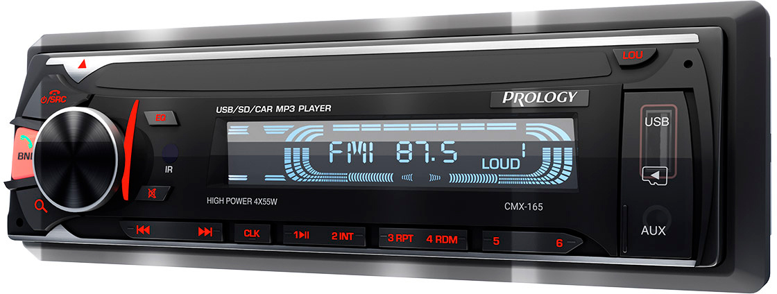Автомагнитола Prology CMX-165 1DIN 4x55Вт v4.2 ПДУ (PRCMX165) — миниатюра 4