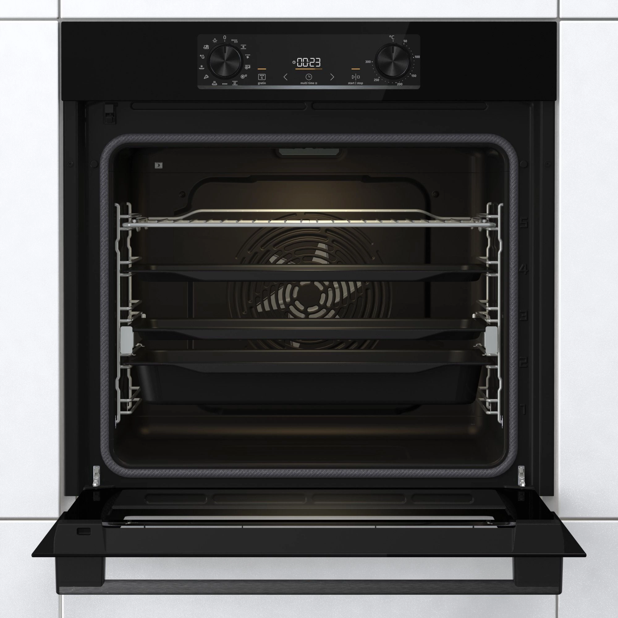 Духовой шкаф Электрический Gorenje BPS6737E14BG черный — миниатюра 3