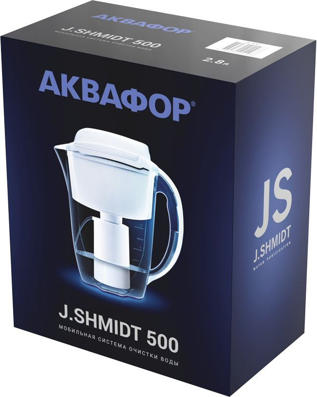 Кувшин Аквафор J.SHMIDT 500 белый 2.8л. — миниатюра 4