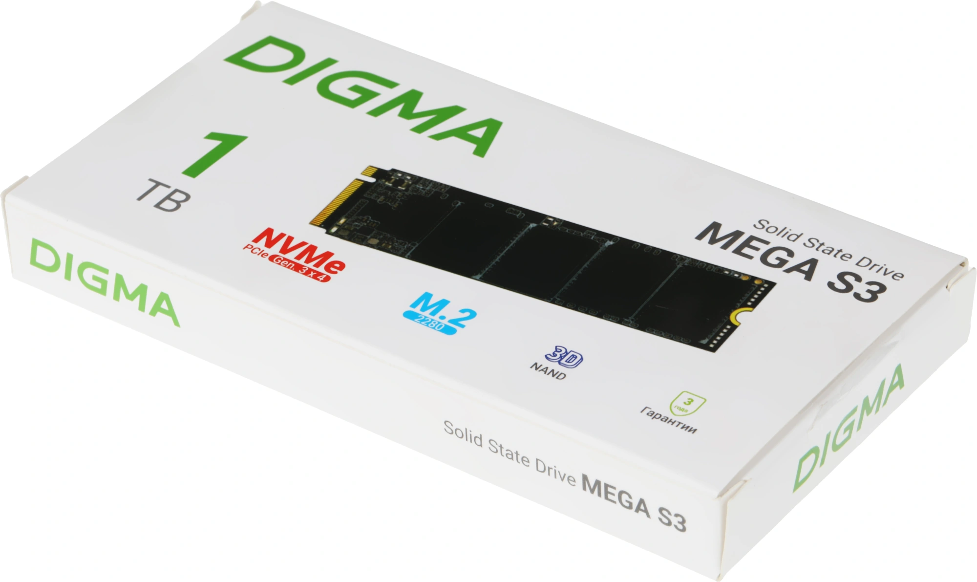 Накопитель SSD Digma PCIe 3.0 x4 1TB DGSM3001TS33T Mega S3 M.2 2280 — миниатюра 11