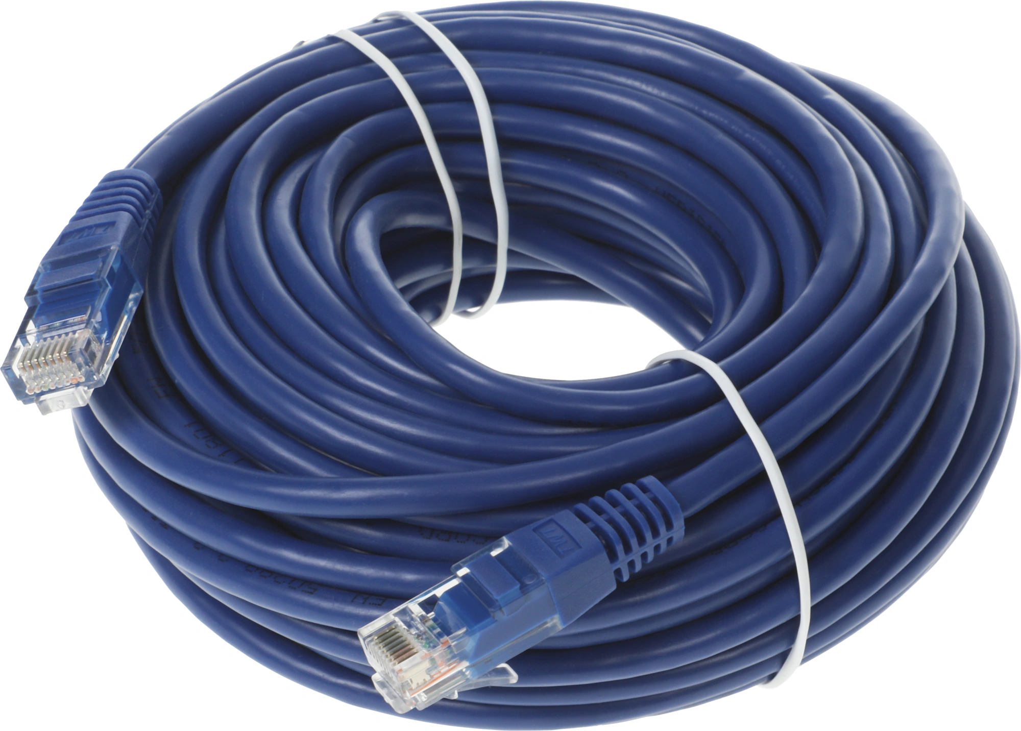 Патч-корд Lanmaster TWT-45-45-15-BL UTP RJ-45 вил.-вилка RJ-45 кат.5E 15м синий ПВХ (уп.:1шт) — миниатюра 2