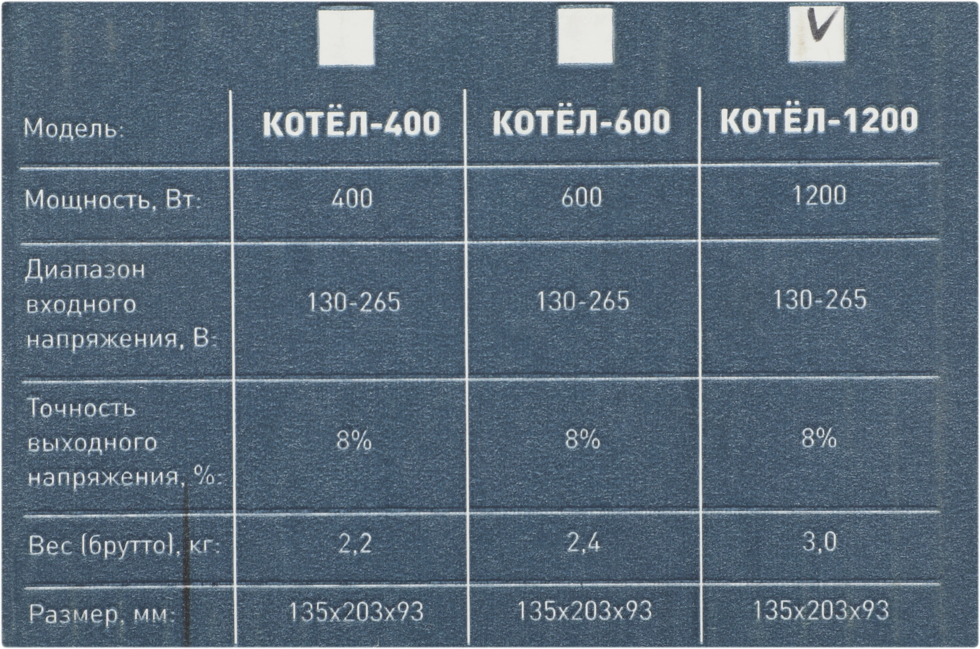 Стабилизатор напряжения Rucelf Котел-1200 1.2кВА однофазный белый — миниатюра 8