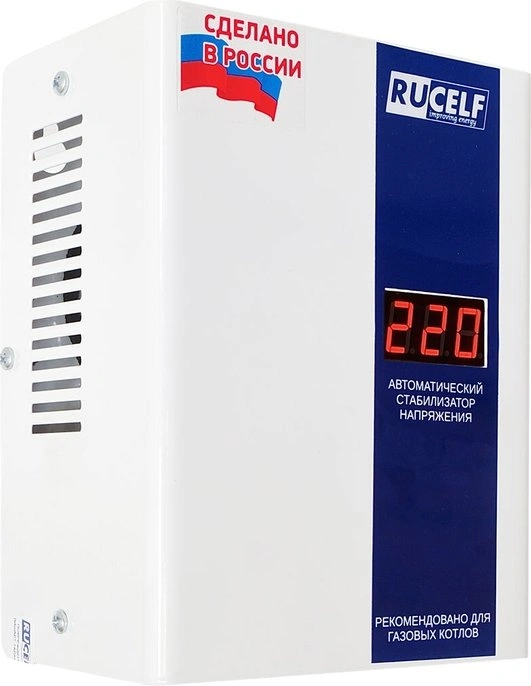Стабилизатор напряжения Rucelf Котел-1200 1.2кВА однофазный белый