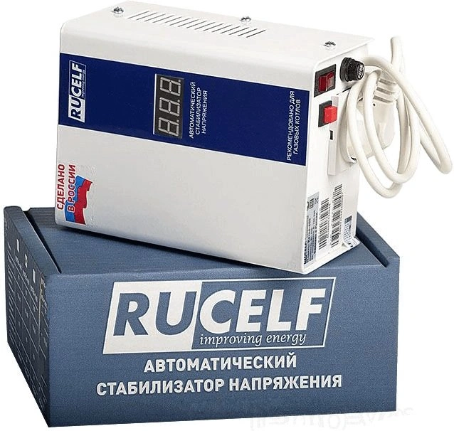 Стабилизатор напряжения Rucelf КОТЕЛ-600 0.6кВА однофазный белый — миниатюра 4
