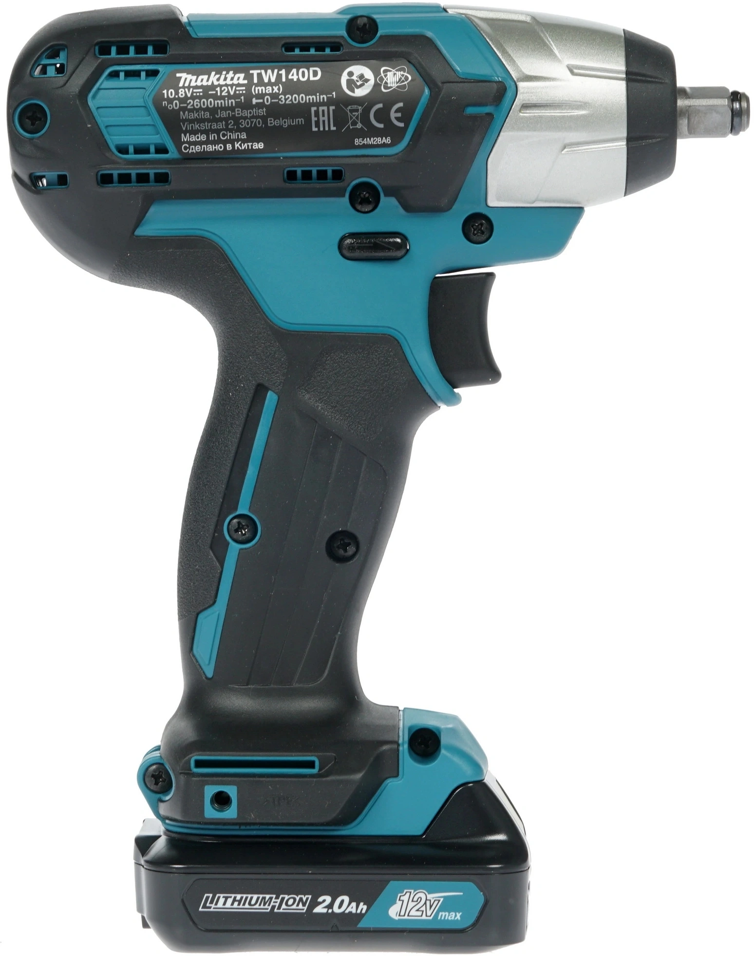 Гайковерт Makita TW140DWAE аккум. патрон:квад.3/8" (кейс в комплекте) — миниатюра 5