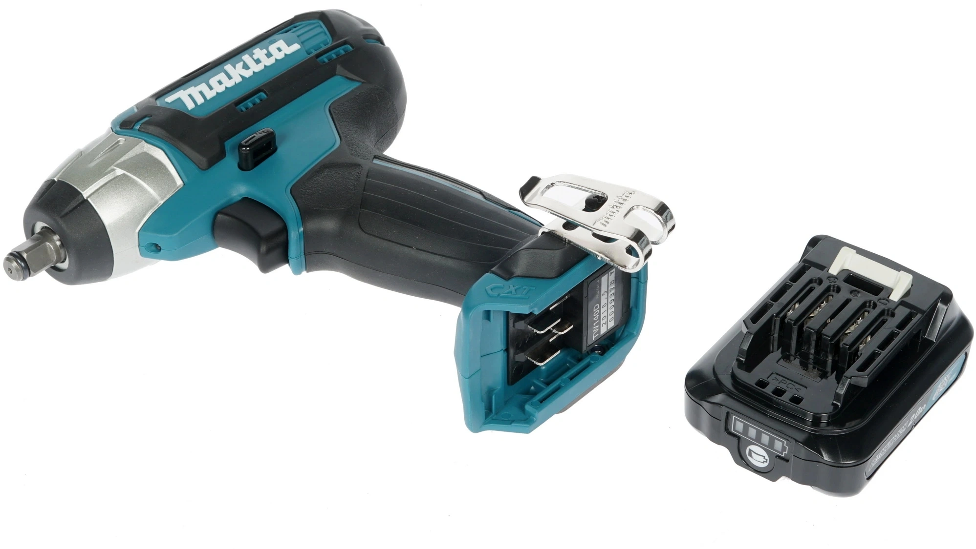 Гайковерт Makita TW140DWAE аккум. патрон:квад.3/8" (кейс в комплекте) — миниатюра 7