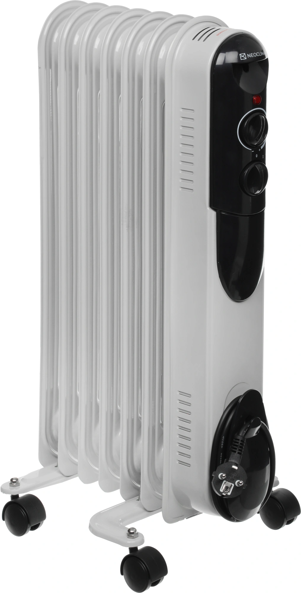 Радиатор масляный Neoclima NC 9307 1500Вт белый — миниатюра 7