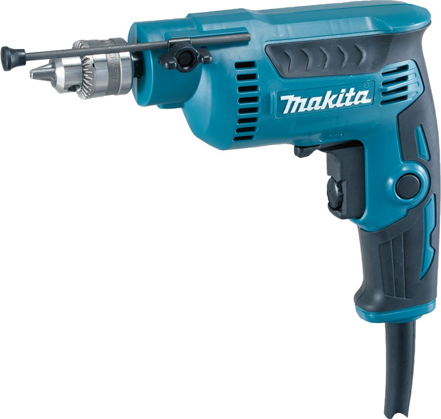 Дрель безударная Makita DP2010 370Вт ключевой реверс — фото 1