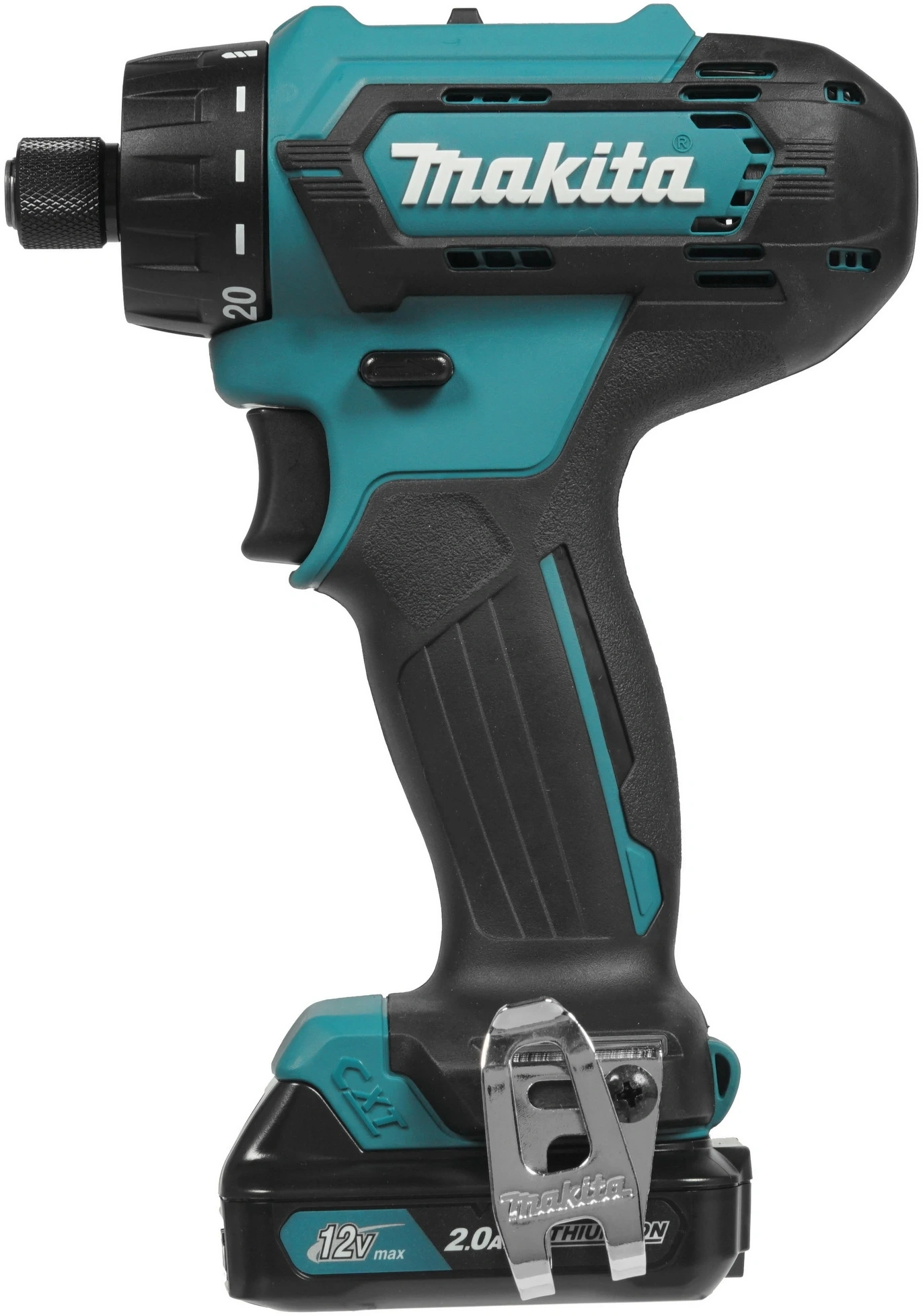 Дрель-шуруповерт Makita DF033DWAE аккум. патрон:шестигр.1/4" (кейс в комплекте) — миниатюра 3