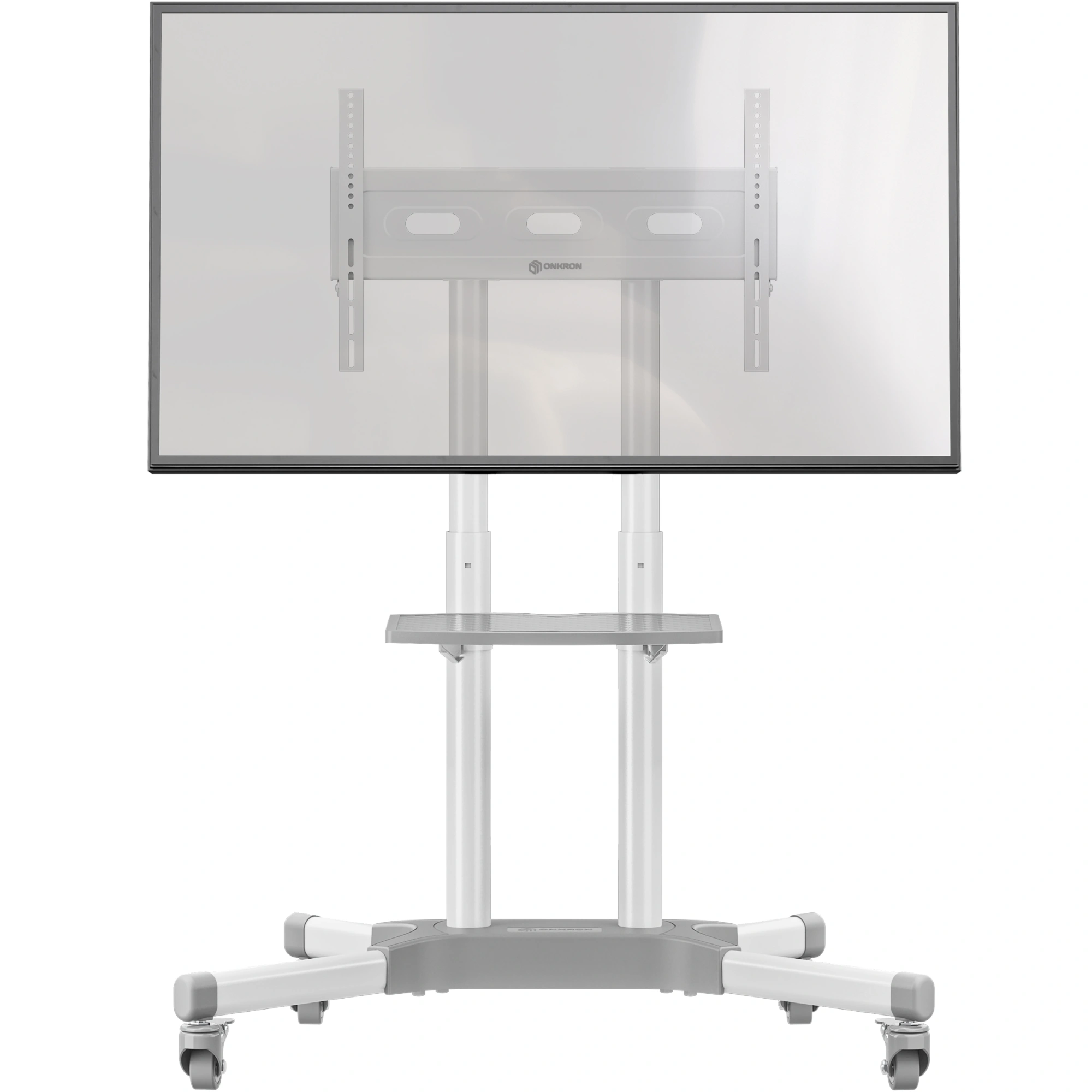 Стойка для телевизора Onkron TS1351 белый 32"-65" макс.50кг напольный мобильный — миниатюра 2