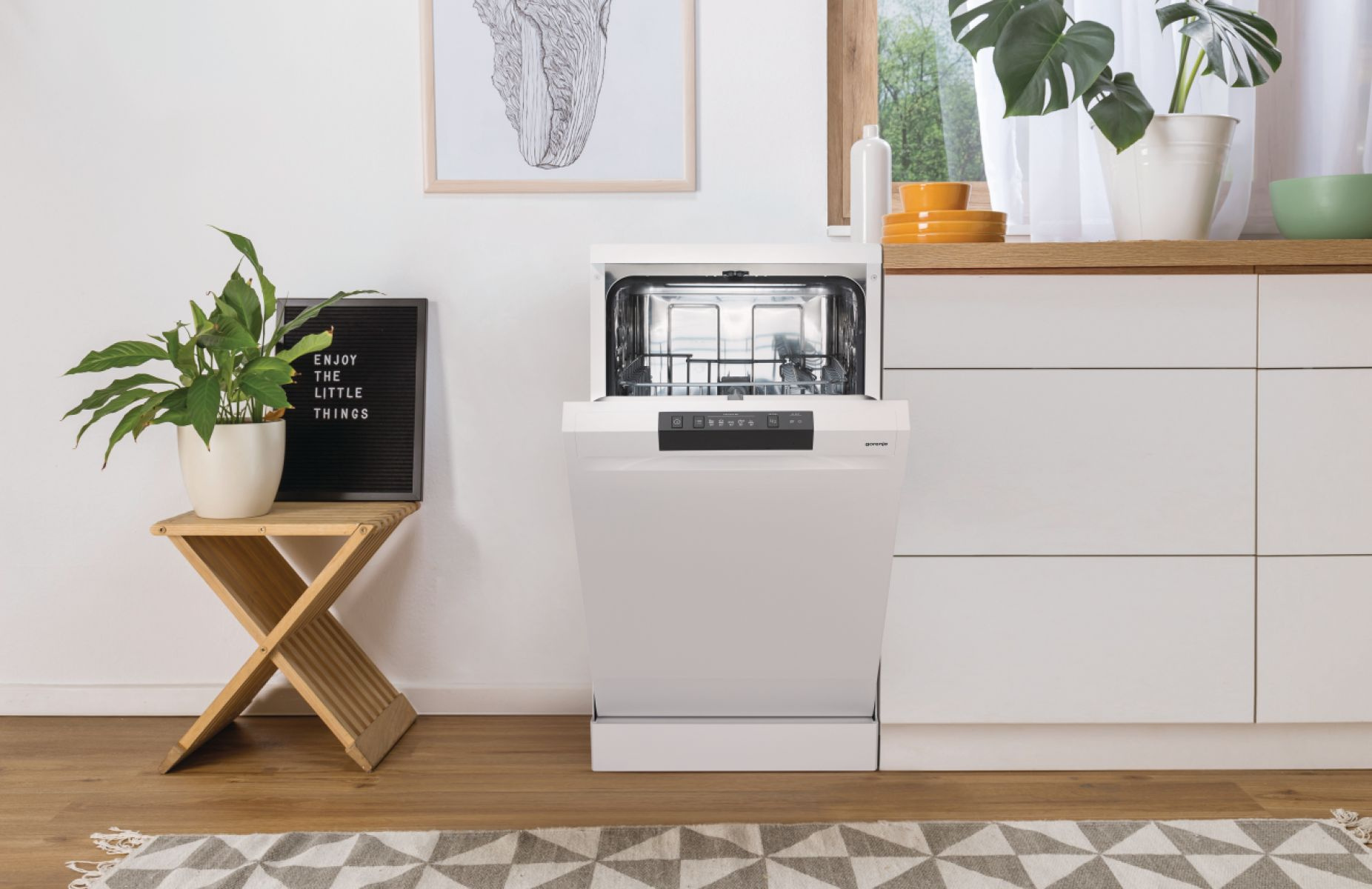 Посудомоечная машина Gorenje GS520E15W белый (узкая) — миниатюра 2