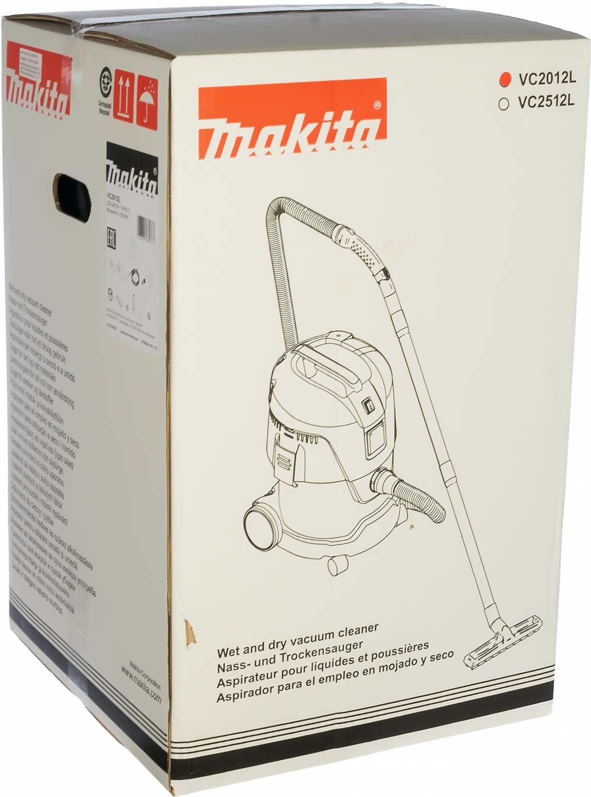 Строительный пылесос Makita VC2012L 1000Вт (уборка: сухая/влажная/выдув/сбор воды) зеленый — миниатюра 6