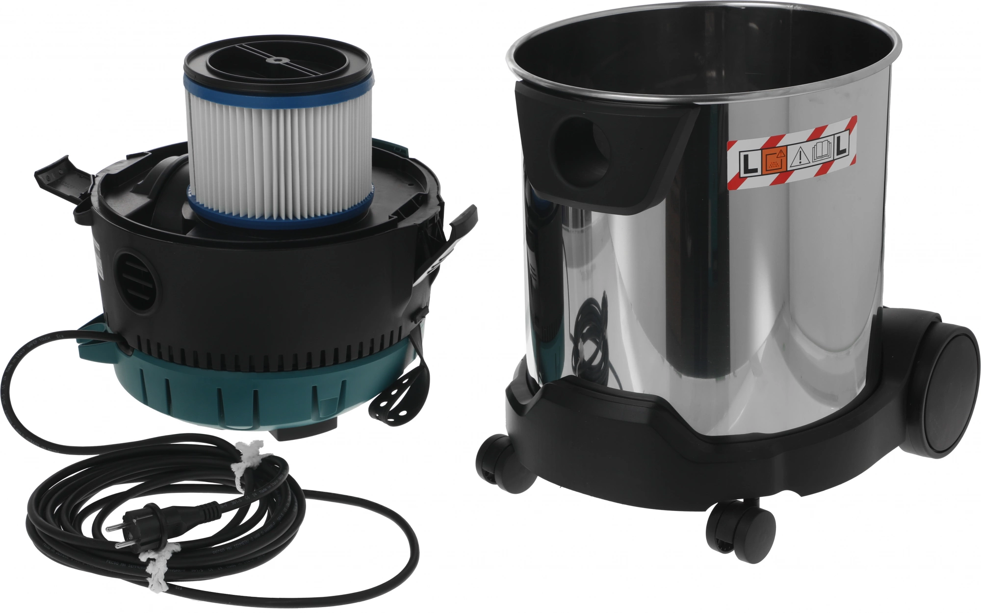 Строительный пылесос Makita VC3011L (уборка: сухая/влажная/сбор воды) зеленый — миниатюра 8