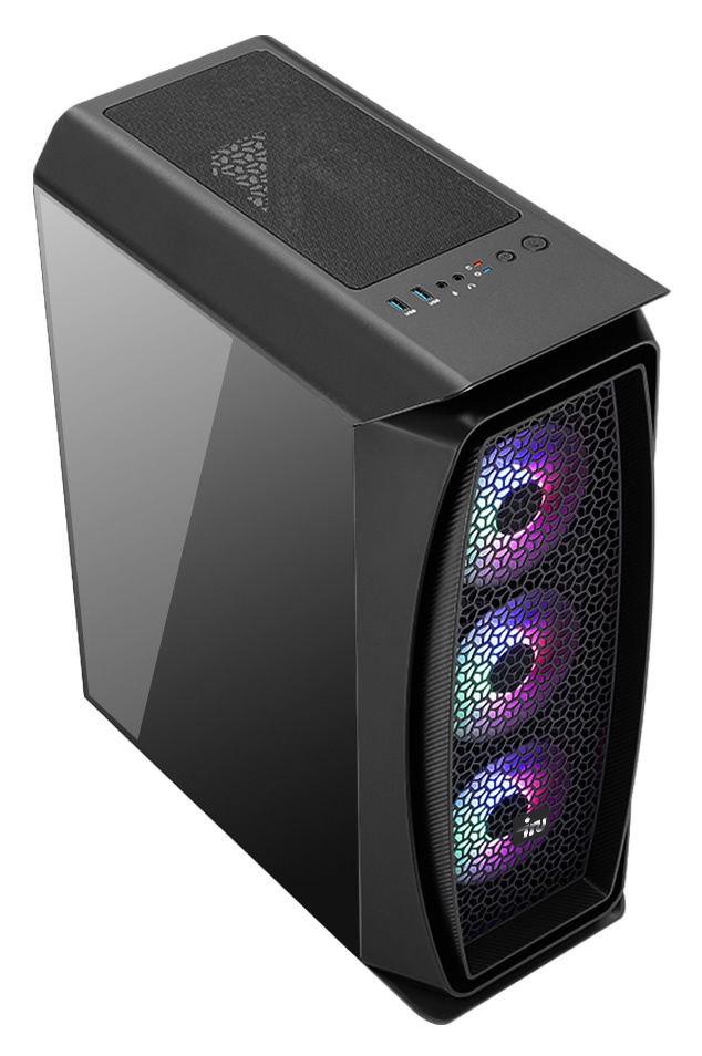 ПК IRU Game 520B5 MT Ryzen 5 5600X (3.7) 16Gb SSD1Tb RTX3060Ti 8Gb Windows 10 Home Single Language 64 GbitEth 650W черный (RUS) (1639151) — миниатюра 3