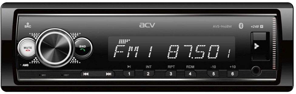Автомагнитола ACV AVS-946BW 1DIN 4x45Вт (38522) — миниатюра 4