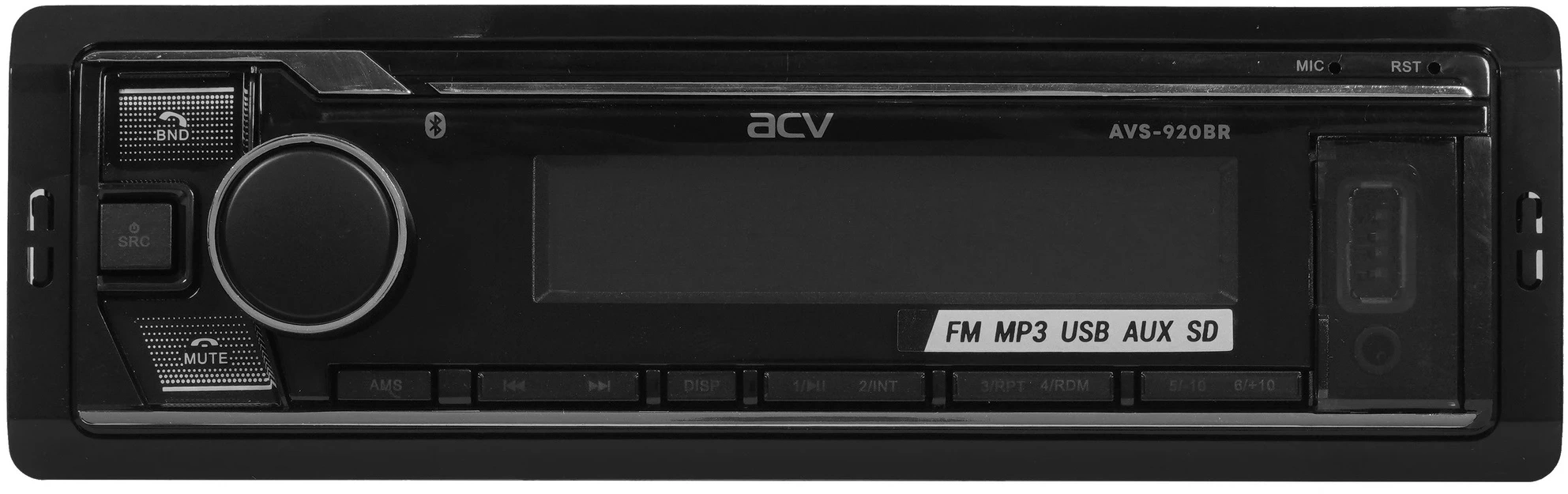 Автомагнитола ACV AVS-920BR 1DIN 4x50Вт (37612) — миниатюра 2