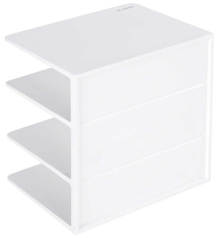 Подставка-ограничитель для книг Deli ENS006WHITE 162x162x122мм — миниатюра 2