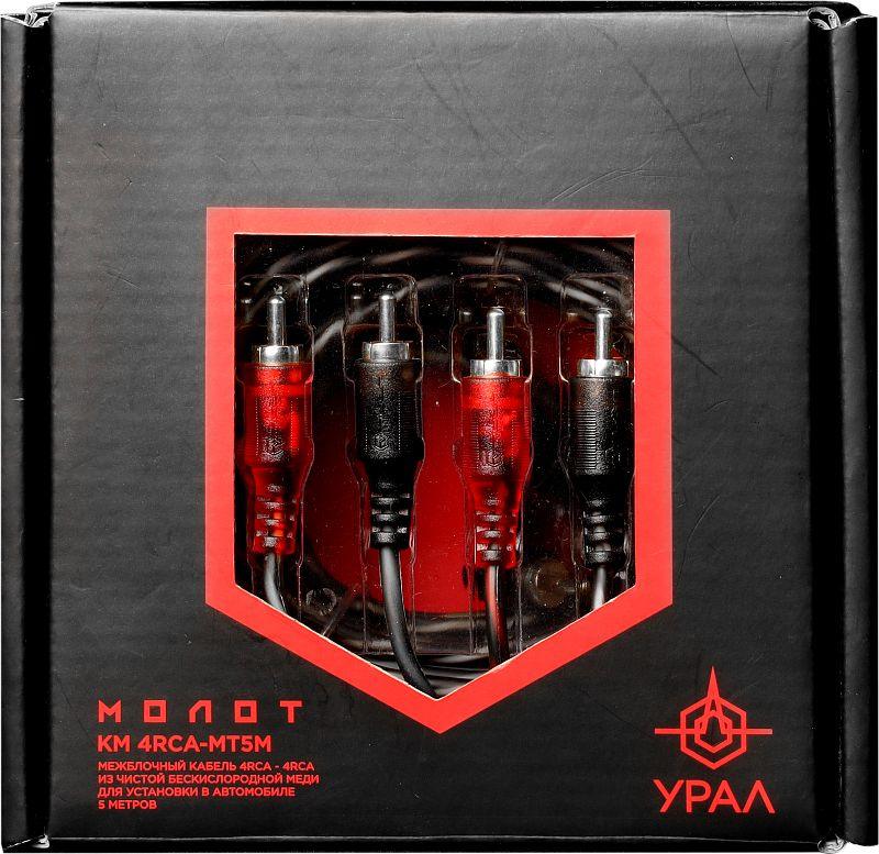 Кабель Ural КМ 4RCA МТ5М 5м (упак.:1шт) — миниатюра 2