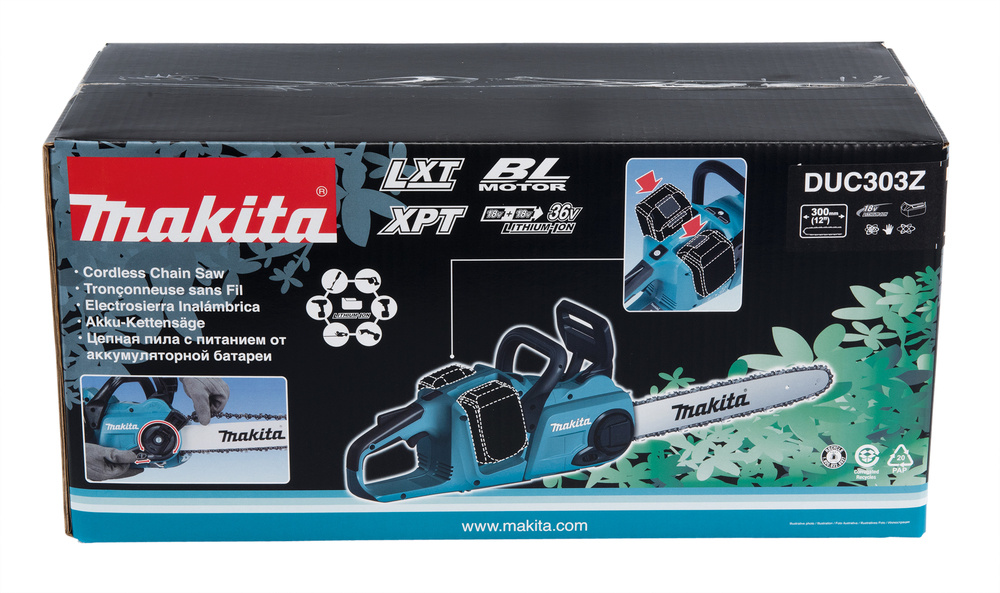Цепная пила Makita DUC303Z аккум. дл.шины:12" (30cm) — миниатюра 10