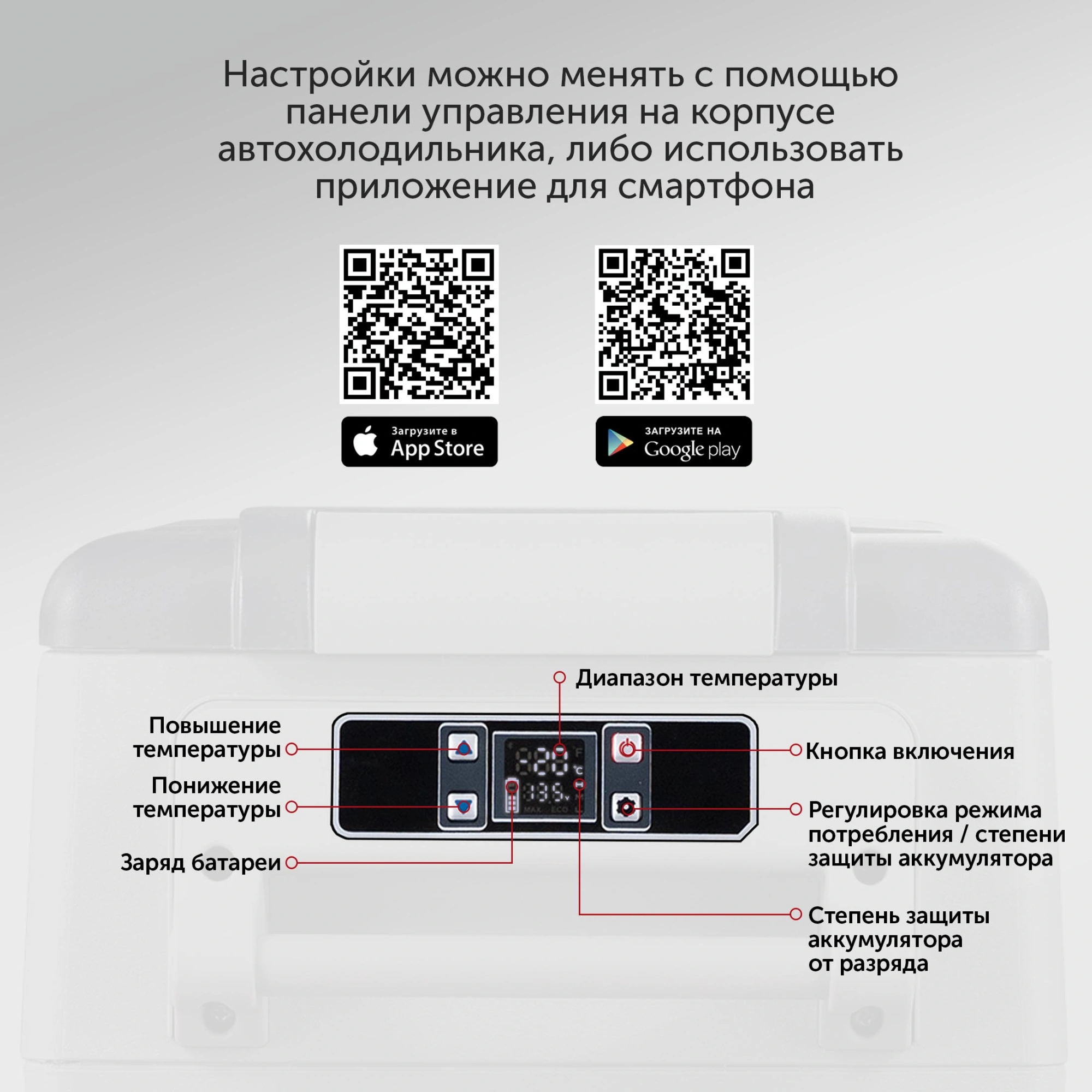 Автохолодильник Starwind Mainfrost M8 45л 60Вт серый — миниатюра 2