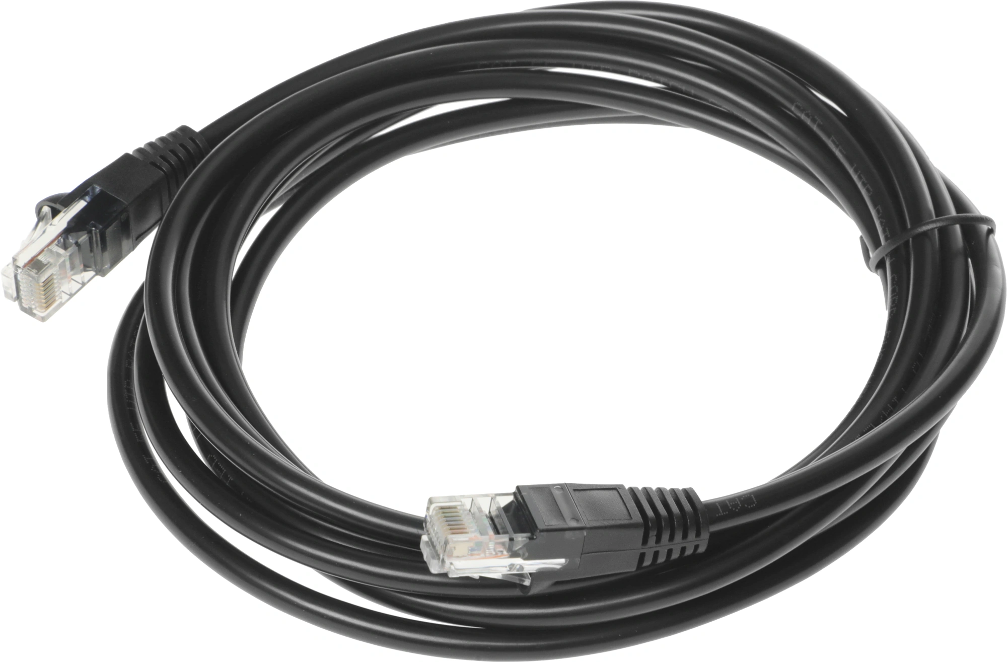 Патч-корд Buro UTP 4 пары cat.5E CCA molded 3м черный RJ-45 (m)-RJ-45 (m) — миниатюра 3