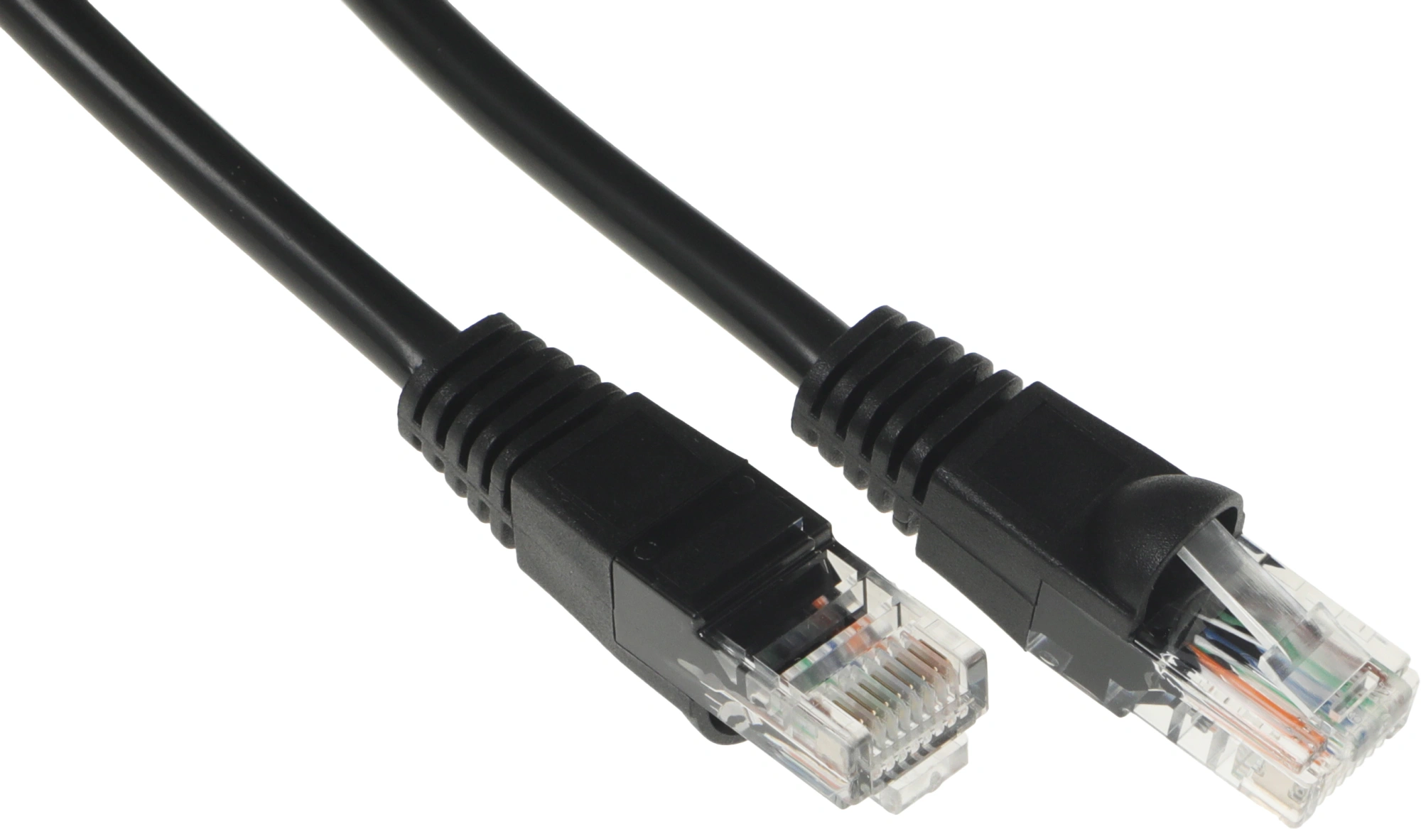 Патч-корд Buro UTP 4 пары cat.5E CCA molded 3м черный RJ-45 (m)-RJ-45 (m) — миниатюра 4