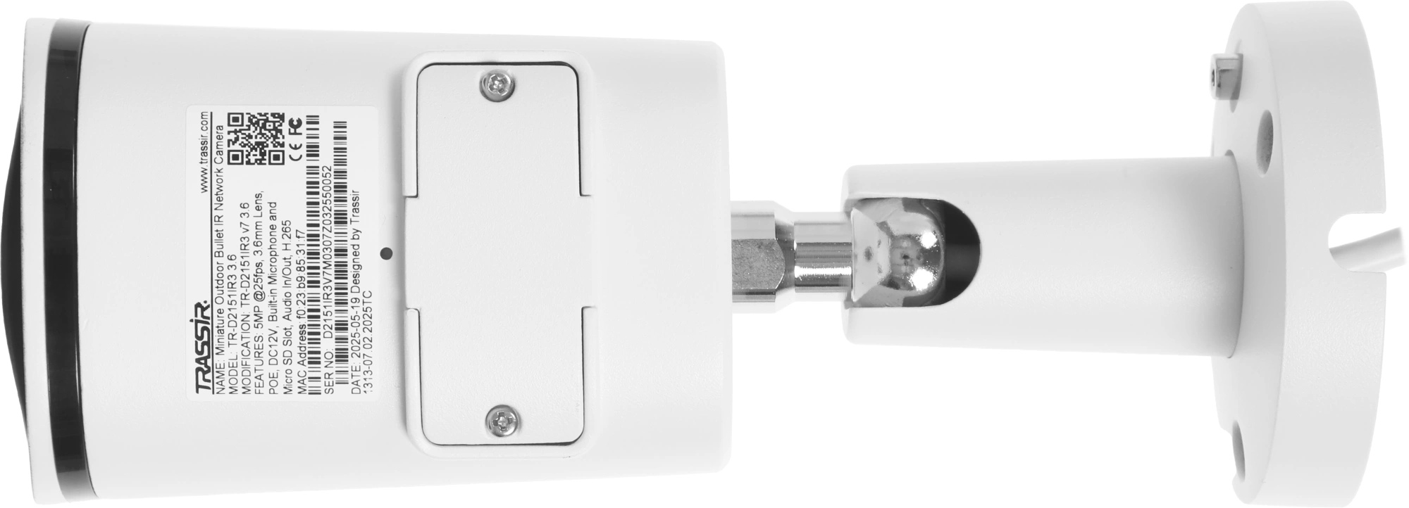 Камера видеонаблюдения IP Trassir TR-D2151IR3 3.6-3.6мм цв. корп.:белый — миниатюра 11